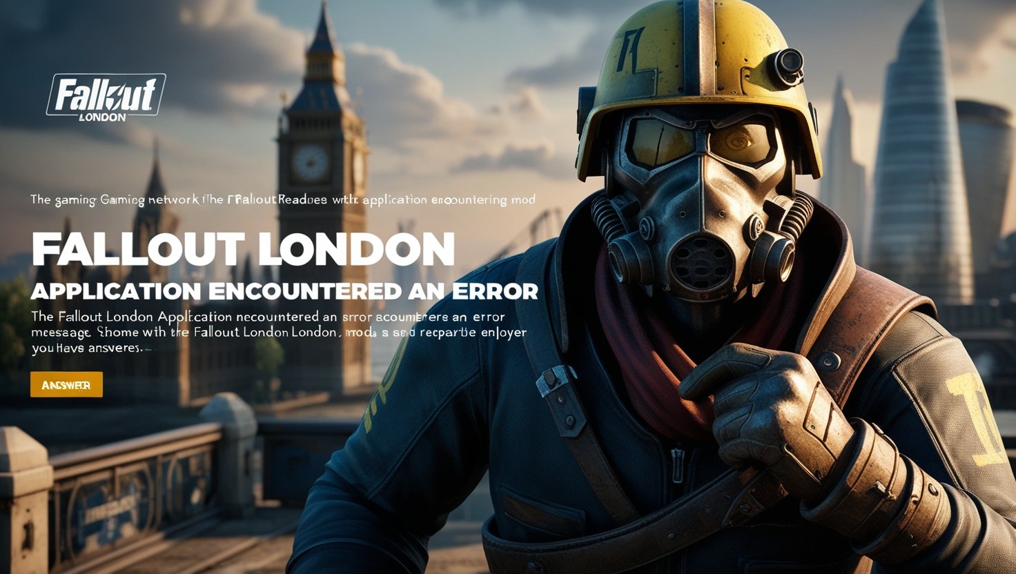 Fallout London Application Encountered an Error