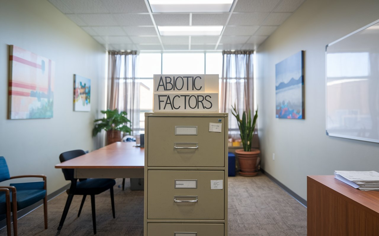 Abiotic Factor Stuck in Office Blocked by Filing Cabinet