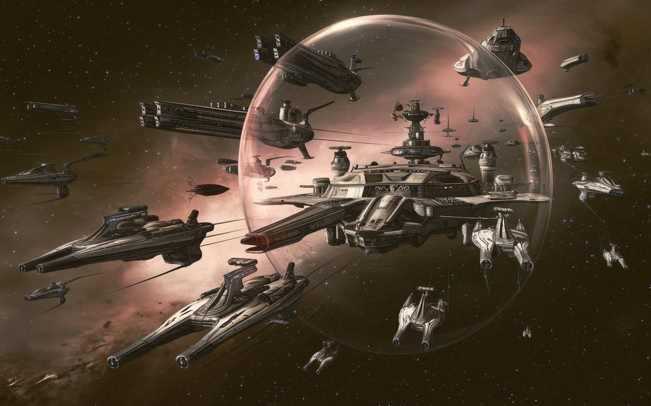 EVE Online Battleship Fleet Lost to NCP Bubbled by Goons