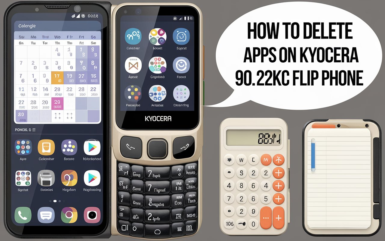 ﻿How to Delete Apps on Kyocera 902KC Flip Phone